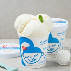 츄퍼마켓 무무팜 아이와 같이 먹는 무항생제 유기농 밀크 아이스크림, 2개, 474ml