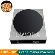 타이머가 달린 논스틱 전기 크레페 팬 탁상용 팬케이크 메이커 용수철 롤 피자 요리 메이커 핸들 배터 스프레더 기계, 1) 110V 1800W, 1개
