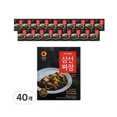 청정원 삼선짜장, 180g, 40개