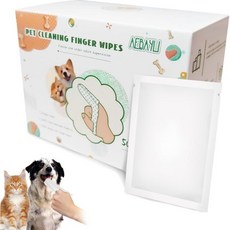 강아지와 고양이를 위한 치아 세척 물티슈 100PCS 치석 제거 및 축적물 헹굼 없는 애완동물 손가락 일회용 젠틀 클리닝 잇몸 케어 물티슈100PCS