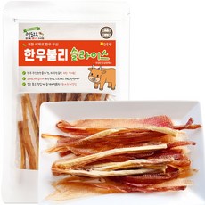 멍도락 한우불리스틱 천연콜라겐 오래먹는껌 100%한우우신 강아지수제간식, 50g, 1개, 한우불리슬라이스 - 한우우신