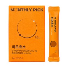  먼슬리픽 고소한 곡물 발효 비오효소 15p 45g 1개 