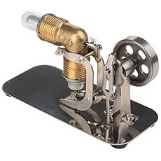 T-Language Miniature Hot Air Stirling Engine Motor Model Puzzle Toys Kit, One Color_One Size, One Color, 상세 설명 참조0