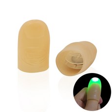 문구 재미 라이트 핑거 파티 손가락 모형 그린 2PCS