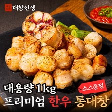 대창선생 국내산 한우대창 통대창 구이 소스포함 캠핑음식, 1개, 1kg