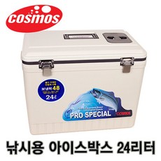[라이펀]코스모스 아이스박스 24 리터 [낚시용] +부직포 아이스팩 2세트(800ML2), 단일속성