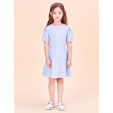 백화점매장정품 빈폴키즈 BEANPOLE KIDS 골지 B로고 포인트 원피스 스카이 블루 (BI4471G01Q)