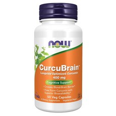 나우푸드 NOW CurcuBrain 커큐브레인 400mg 50베지캡슐, 50개