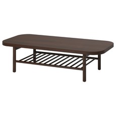이케아 리스테르뷔 커피테이블 소파 다크브라운 140x60cm, 505.622.91, 다크브라운 너도밤나무무늬목