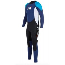 MISTRAL 남성용 Wetsuit 4/3 GBS 풀슈트 블루/화이트/블랙 M, 단일옵션