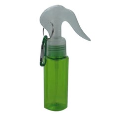 휴대용 플라스틱 스프레이 병 열쇠고리 홀더 60ml 빈 안개 스프레이 병, 연한 초록색, 1개