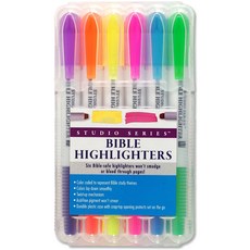 accessory Book Bible Highlighters (set of 6) 액세서리 책 성경 형광펜 (6개 세트), Pen, 1