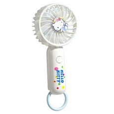 산리오 패밀리 시리즈 미니 선풍기, 화이트 헬로 키티, DY-D63