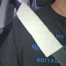 힐링 차량용 고급 벨트 커버 쿠션 안전벨트 목쓸림 방지 안전띠 안전 밸트 쓸림 차량 용품 추천, 그레이, 1개