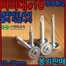 스틸하우스/직결/나사/피스/대와샤/와샤대/머리대 PWL/큰머리/PW/경량형강건축, 1-3 스틸하우스 외날백색, 4.2*13mm-500개, 1개
