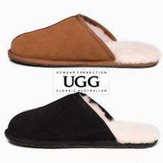 UGG 정품 어그 오즈웨어 방수 맨 남성 남자 슬리퍼 퍼안감 겨울 털 슈즈 방한 신발 방한화 털신 털단화 2컬러 알지알지몰