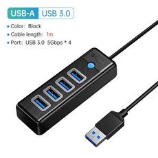 ORICO Usb 허브 TWU3-4A 미니 C 3.0 USB 포트 고속 멀티 4 USB3.0 분배기 어댑터 노트북 액세서리