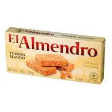 엘 알멘드로 스페인 뚜론 엿 블론도 7oz(200g) 2팩 El Almendro Turron Blondo, 1개, 200g