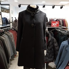 세루치 여성겨울코트 !!!밍크차이나카라!!! H라인 착용시 편안함...하프라인 케주얼 정장여성코트***세일65%