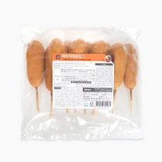 아이스박스 포함+ 오뗄 메이저 킹 쫀도그 핫도그 1kg (100gx10개입) 냉동 체다 치즈 찹쌀 빵 간식 아이들, 1개