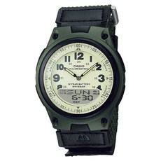 카시오 일루미네이터 WR 5바 남성 우레탄 손목시계 AW-80V-3BJH