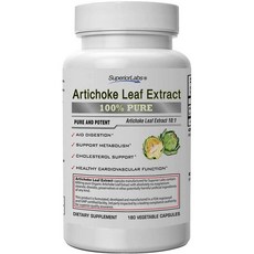 Superior Labs Artichoke Leaf Extract 아티쵸크 잎 추출물 60mg 180베지캡슐, 1세트