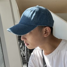 빅애플샵 남자 청 볼캡 데님 모자 야구모자 Denim cap