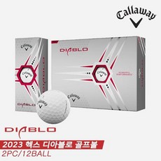 [캘러웨이] 2023 헥스 디아블로 HEX DIABLO 골프공12구 화이트, 1개