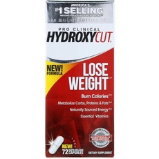 Hydroxycut 프로 클리니칼 하이드록시컷 체중 감량용 72연질정, 선택, 상세설명참조
