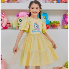 [이모션캐슬 스토어] 리리클레르 티니핑 꼭필요한 샤샤 프릴 샤 반팔 원피스 (ECOM24404)