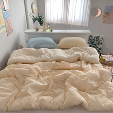 몽비쥬 NEW 이브닝 워싱멜란선염_워싱아사면_차렵이불 세트(S/Q/K)(5colors)