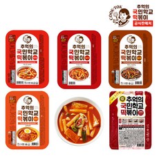 추억의 국민학교 떡볶이 오리지널, 520g, 5개
