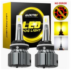AUXITO-880 881 Led 안개등 전구 노란색 Canbus H27 H11 H8 H9 PSX24W H10 5202 9006 흰색 자동차 운전 램프 DRL 2 개, 10 9006/hb4, 02 3000K Yellow, 02 3000K Yellow_10 9006/hb4