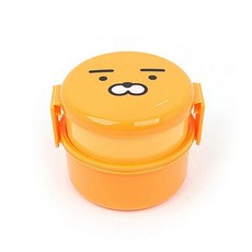 원형 2단 도시락 라이언 피크닉 소풍도시락 도시락통, KK라이언페이스원형2단도시락 063542 (994개)