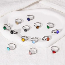 골든듀핑크오팔반지