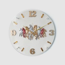 벽걸이시계 팔마도 화이트 거실 인테리어 무소음 벽시계, 색상:[색상]본상품