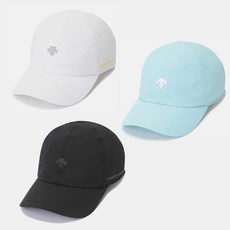 데상트 남녀공용 러닝 야간 재귀반사 로고 6패널 볼캡 SO123RCP10(BLK MINT WHT)