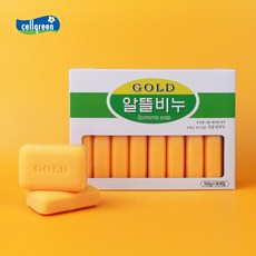 동서씨앤지 셀그린 세안 비누 세수 대용량 천연 화장실비누 손비누 골드알뜰비누 100g, 골드 알뜰비누 100g 16개입, 16개