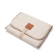 기저귀 접이식 아기 교체 패드 방수 신생아 휴대용 유아 테이블 내구성 옥스포드 시트, [06] Beige white, 1개