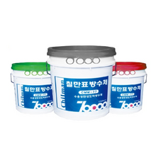 칠만표 CMW-77 수용성 탄성 도막 방수제 18kg 외벽 지붕 슁글 드라이비트 방수(붓+장갑), 녹색18kg, 1개