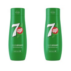 SodaStream 7UP Syrup 소다스트림 세븐업 레몬 라임 탄산수 시럽 440ml 2팩, 2개