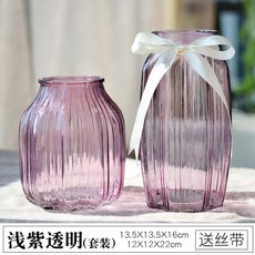 화병 유럽식 컬러 유리 투명 꽃병 거실에 꽃꽂이 물-66211, 옵션05