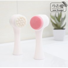 가온애 3D 양면 모공브러쉬 세안브러쉬 클렌징, 1개, 핑크