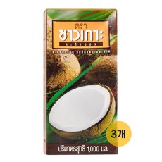 차오코 코코넛밀크 1000ml, 1L, 3개