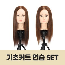 비너스가발 기초커트 연습 SET, 1개 - 비너스통가발