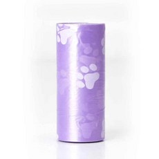 롤 애완 동물 똥 가방 강아지 산책 픽업 발 인쇄 휴대 청소, 1개, D.100 rolls 1500pcs