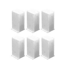강아지 고양이 급수기 물 분수 자동 필터 전기 음소거 재순환 디펜서, 없음, 없음, 5) 6 Pcs Filter Sponge