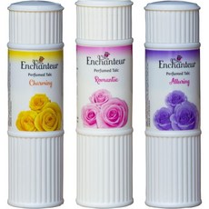 Enchanteur 퍼퓸d Body Talcum 파우더 Charming 로멘틱 & Alluring Scent 3 x 100g 팩