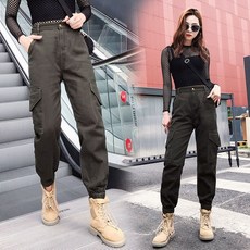 배기팬츠 캐주얼 날씬 인기바지 여성 데무바지 와이드 청바지