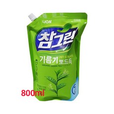 참그린 녹차뽀드득(리필)800ml, 1개